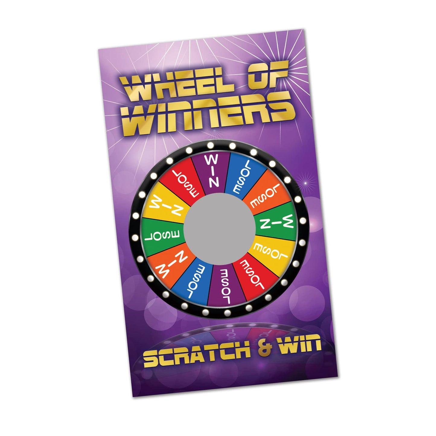 PROMO PRINTING GROUP Wheel of Winners Scratch Off Cards – 30 Pack