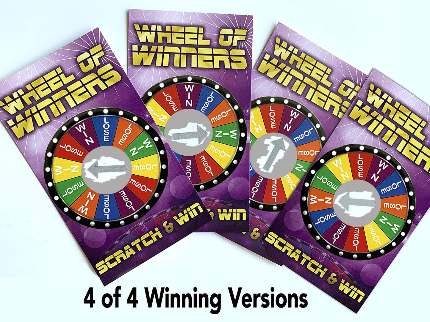 PROMO PRINTING GROUP Wheel of Winners Scratch Off Cards – 30 Pack