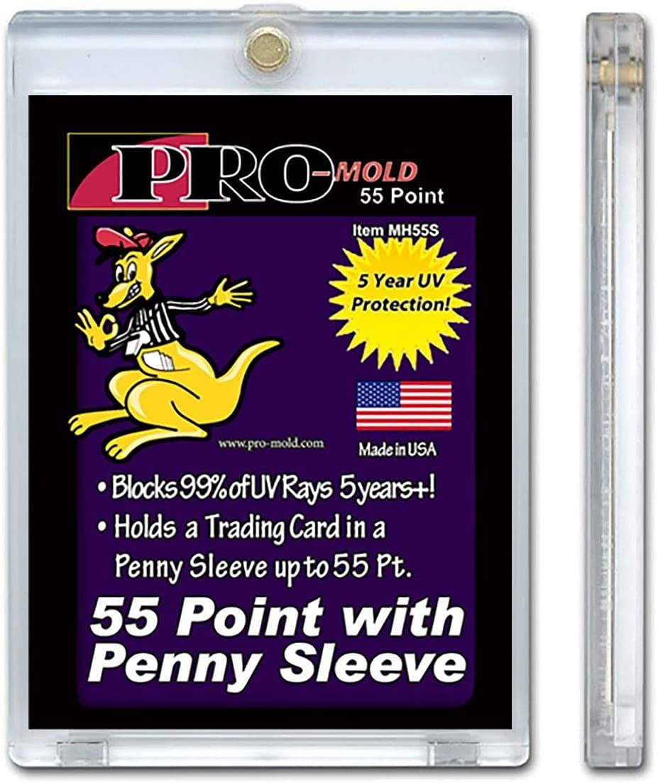 Pro-Mold 5-Count 55pt Magnetic ONE-Touch Card Holders – Holds Sleeved Cards MH55S