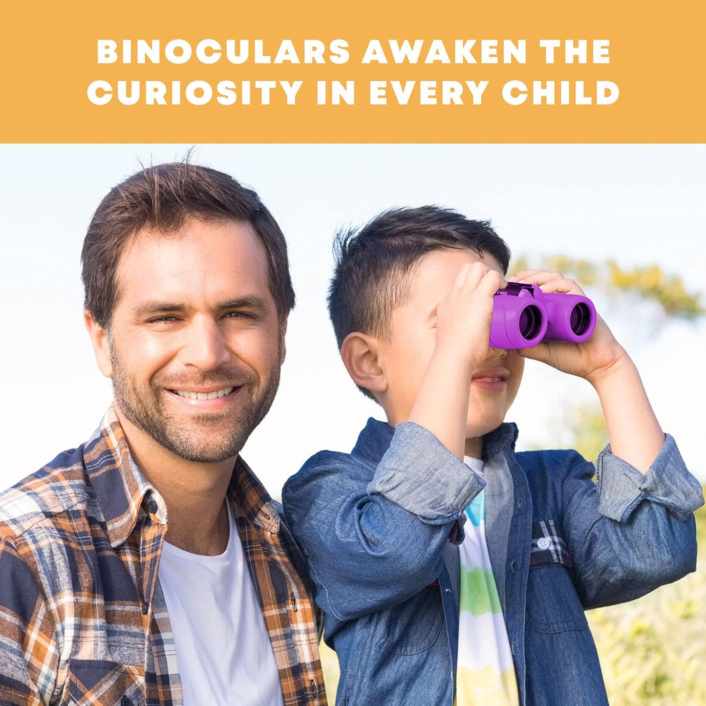 Promora Kids Binoculars 8x21 – Adventure Set with Compass & Magnifier (Ages 3-12)