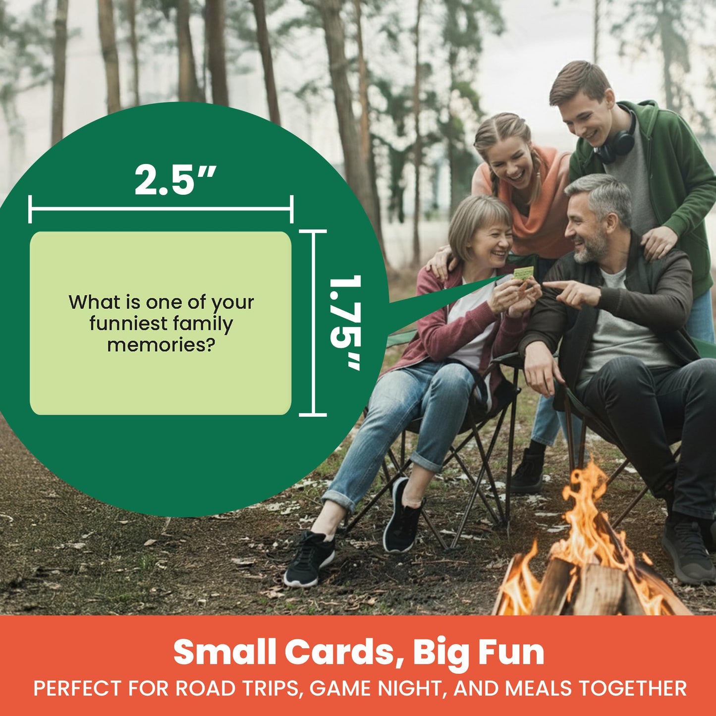 Prompta 600 Family Conversation Cards – Fun Family Game Night & Road Trip Prompts