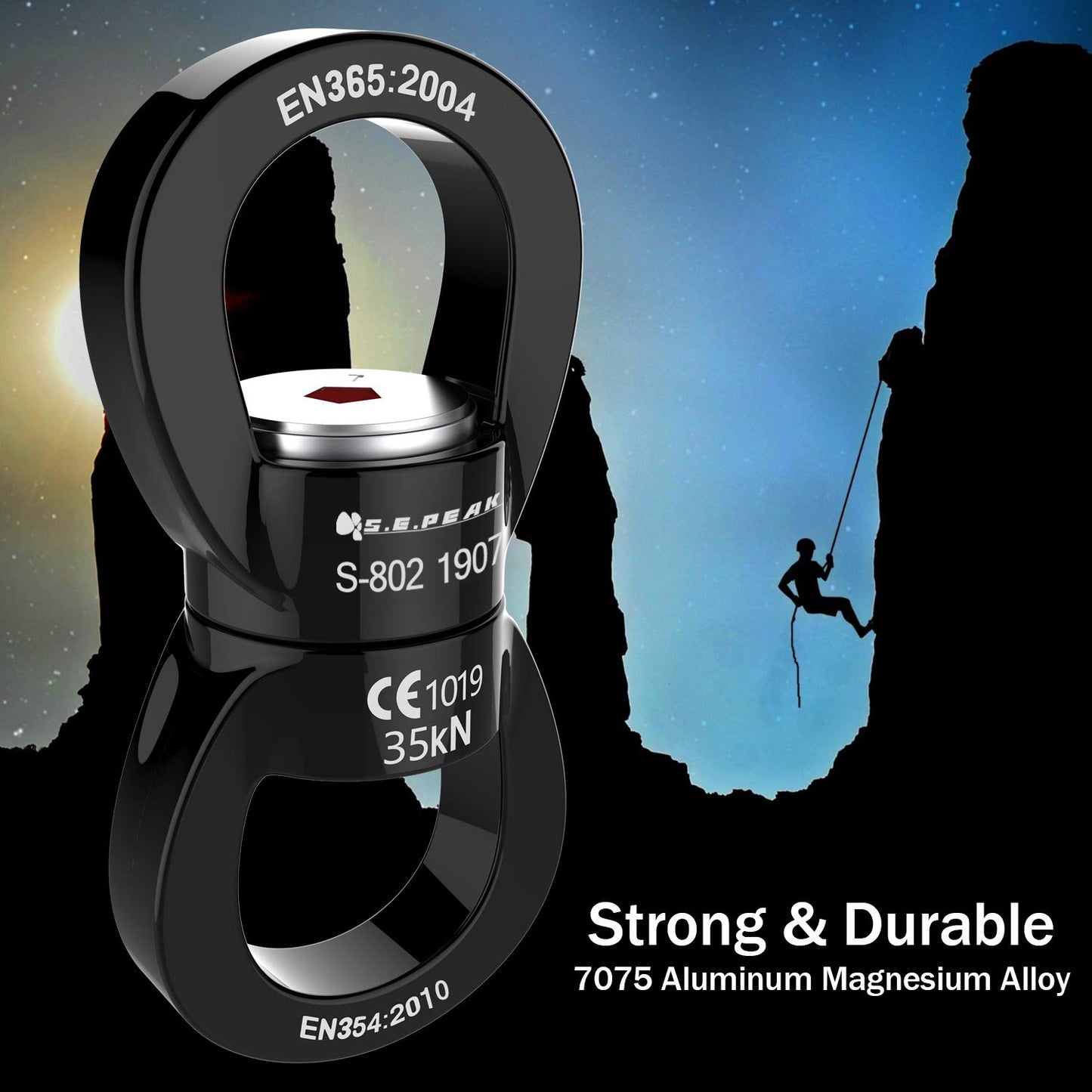 PROND Swing Swivel 35kN – Safe 360° Rotational Device for Swing & Rigging
