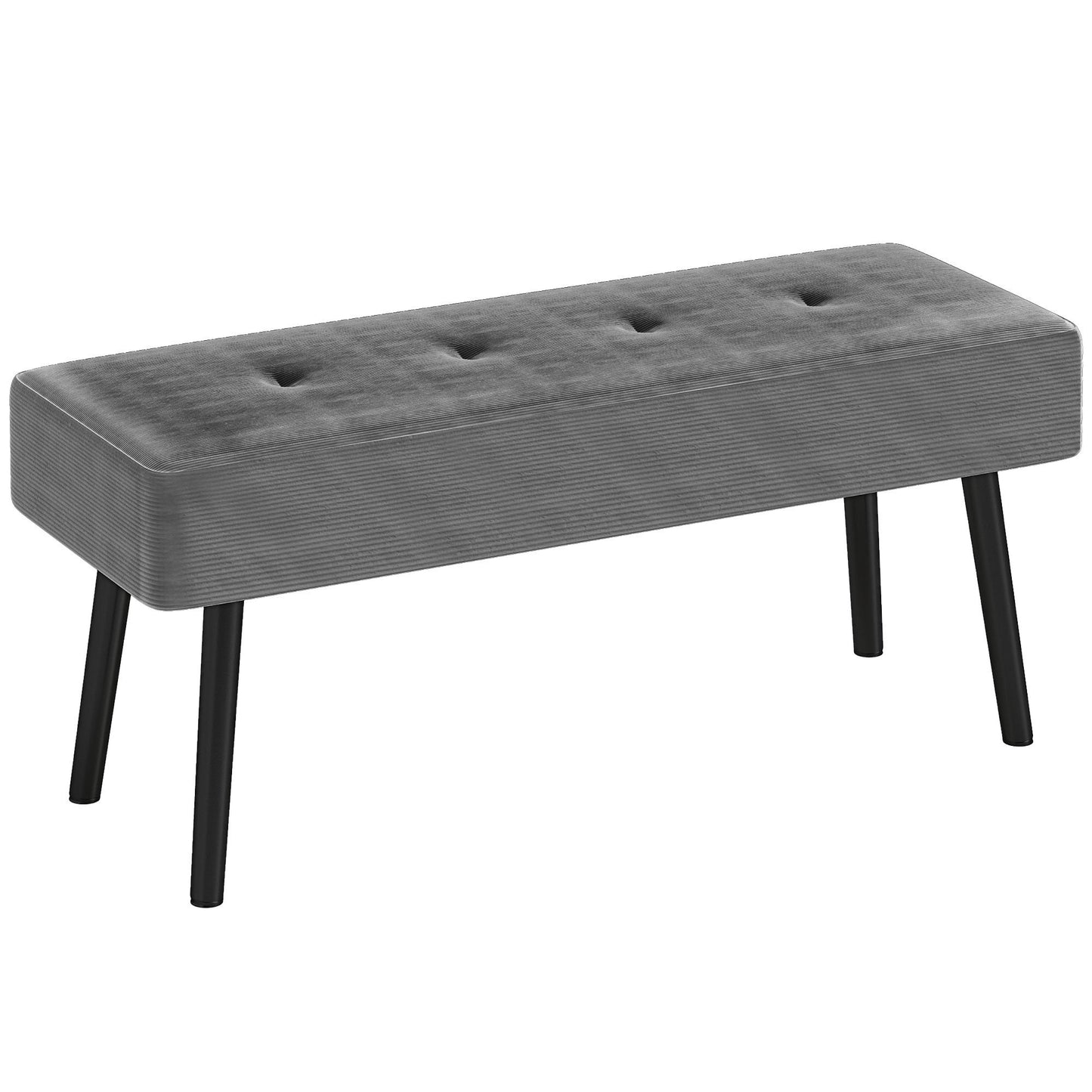 HOMCOM End of Bed Bench with Thick Padding for Entryway