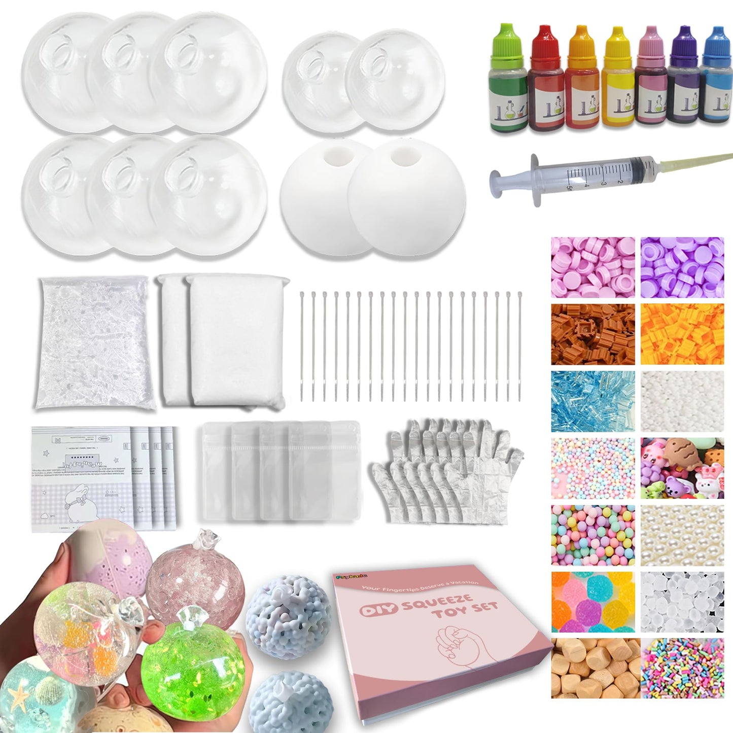 Psykade DIY Stress Ball Making Kit – Easy DIY ASMR Stress Relief Toys for Busy Women