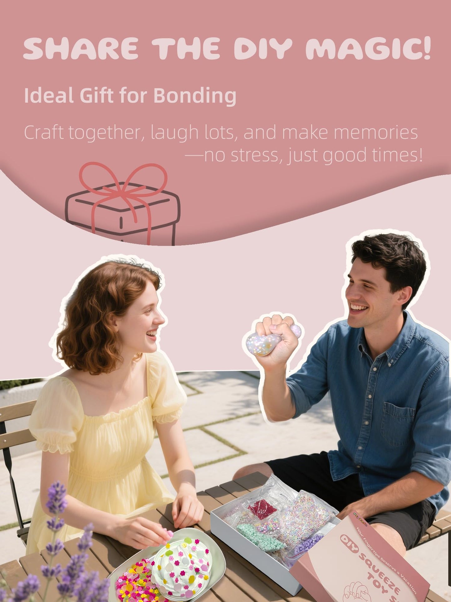 Psykade DIY Stress Ball Making Kit – Easy DIY ASMR Stress Relief Toys for Busy Women