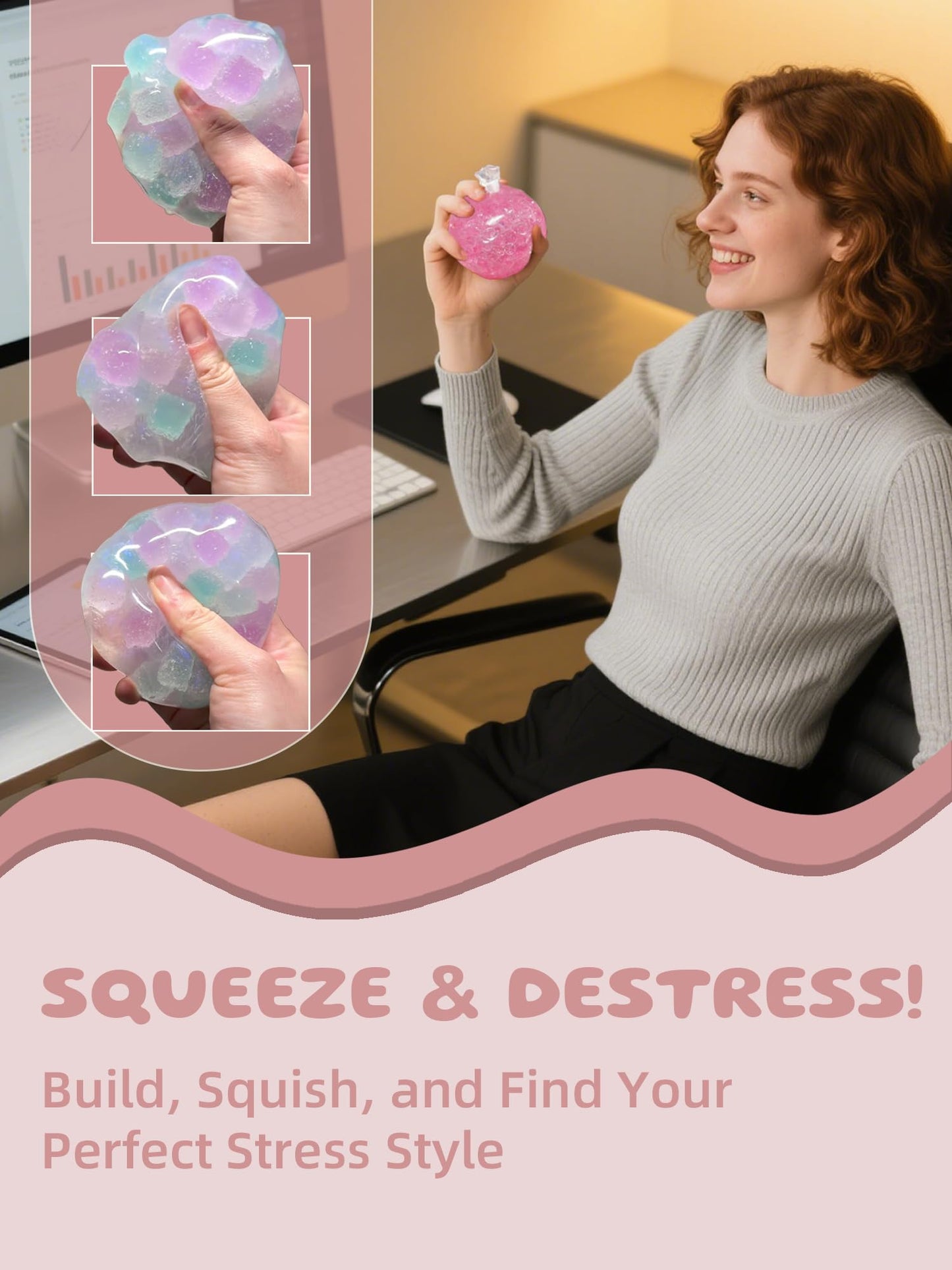 Psykade DIY Stress Ball Making Kit – Easy DIY ASMR Stress Relief Toys for Busy Women