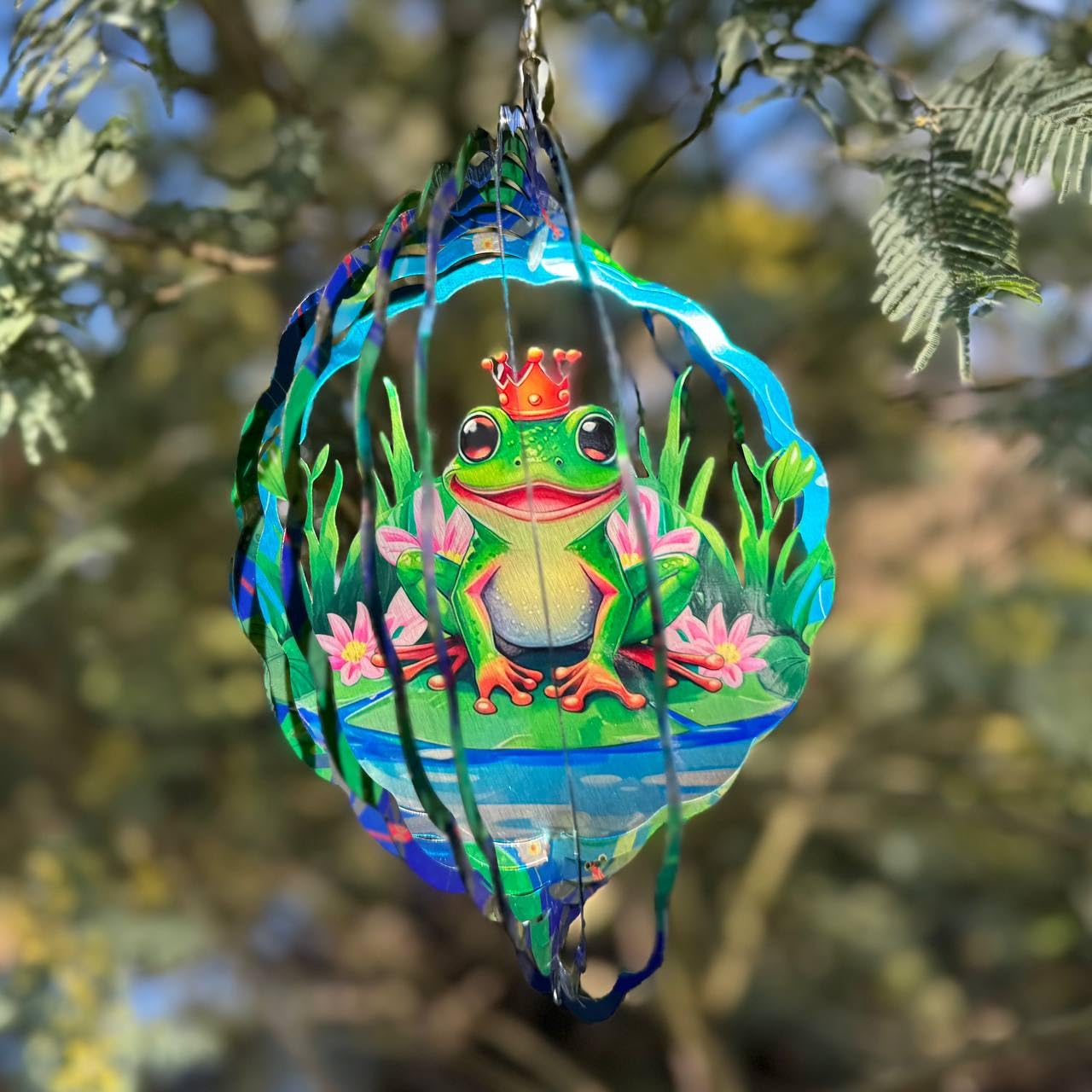 PUCPAM Frog Wind Spinner – Dynamic 3D Stainless Steel Garden Decor