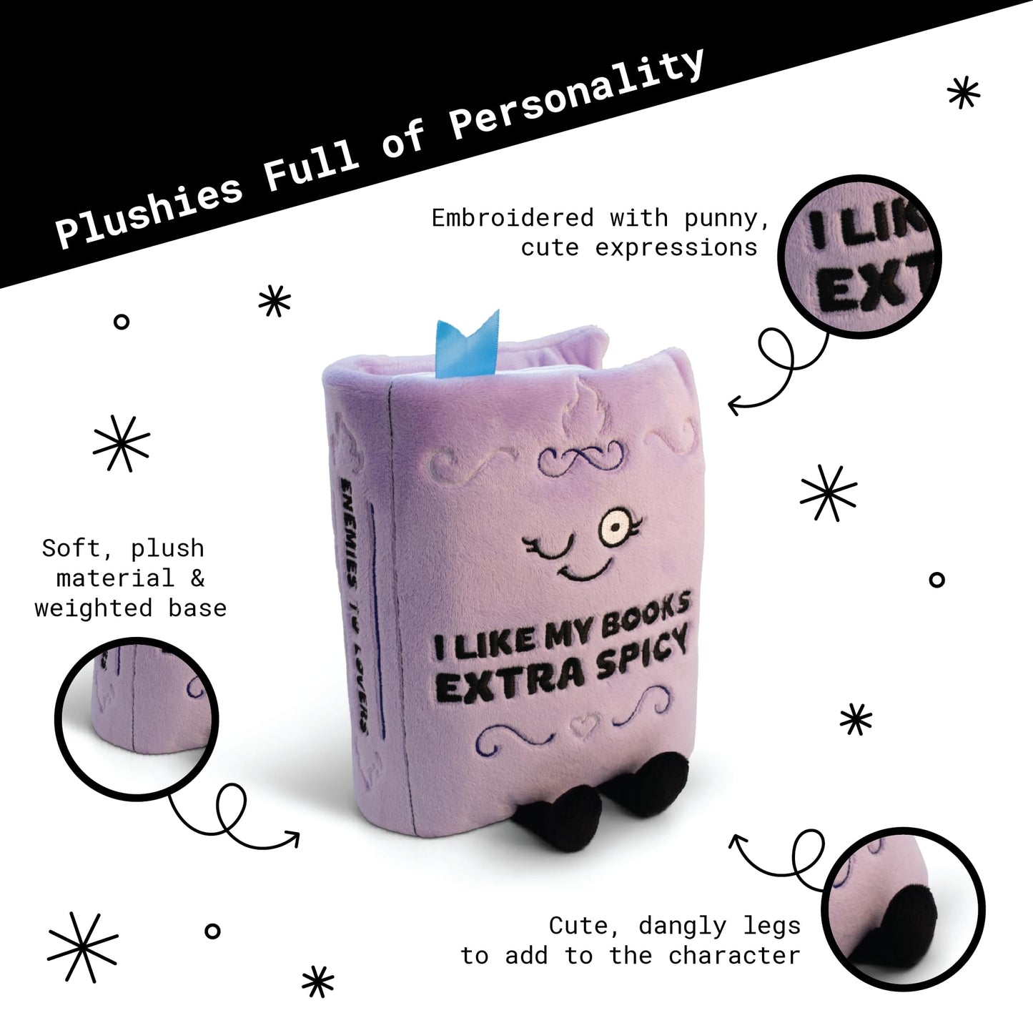 Punchkins Book Plushie – Extra Spicy Funny Gift for Book Lovers