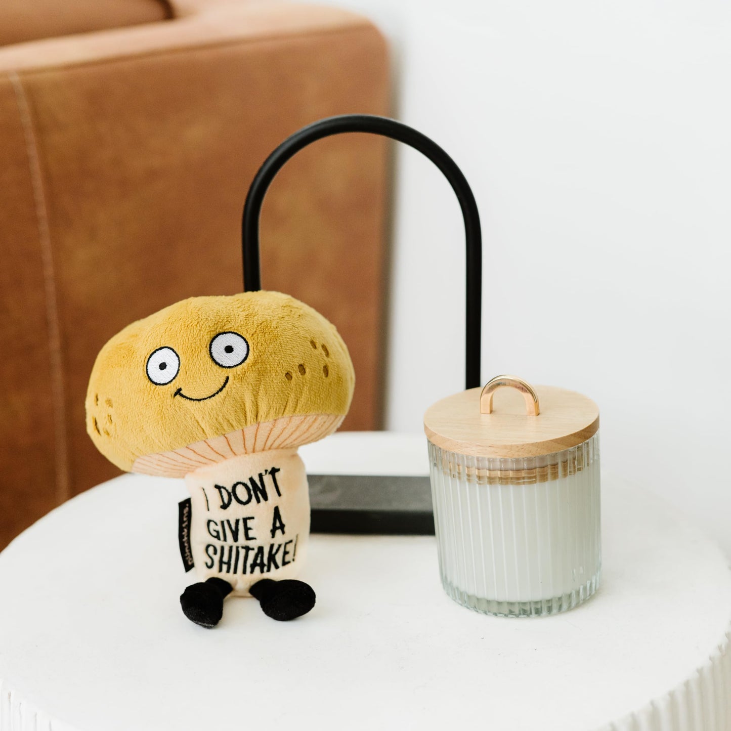Punchkins Mushroom Plushie - I Don't Give A Shitake Sassy Plush for Food Lovers
