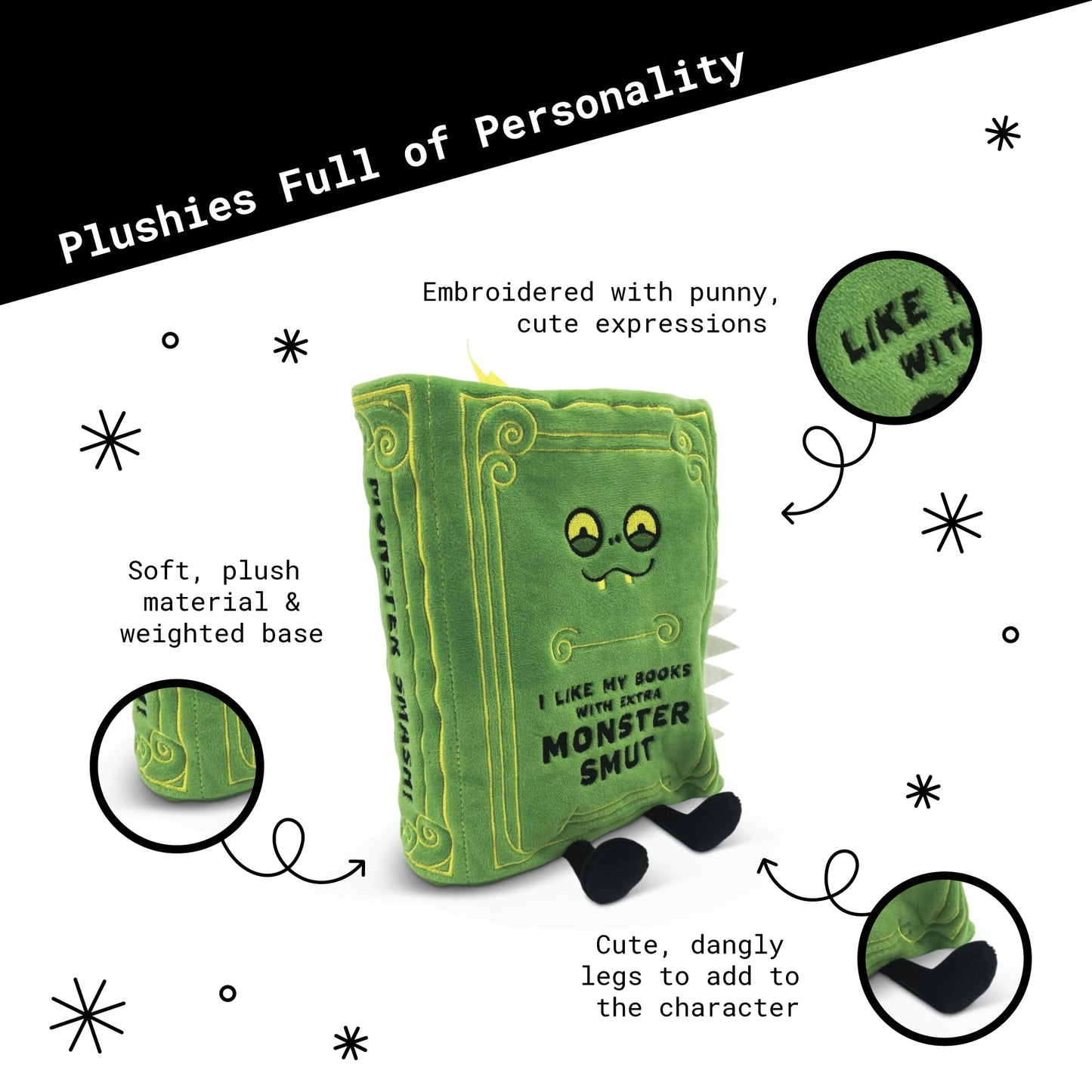Punchkins Book Plushie — I Like My Books with Extra Monster Smut