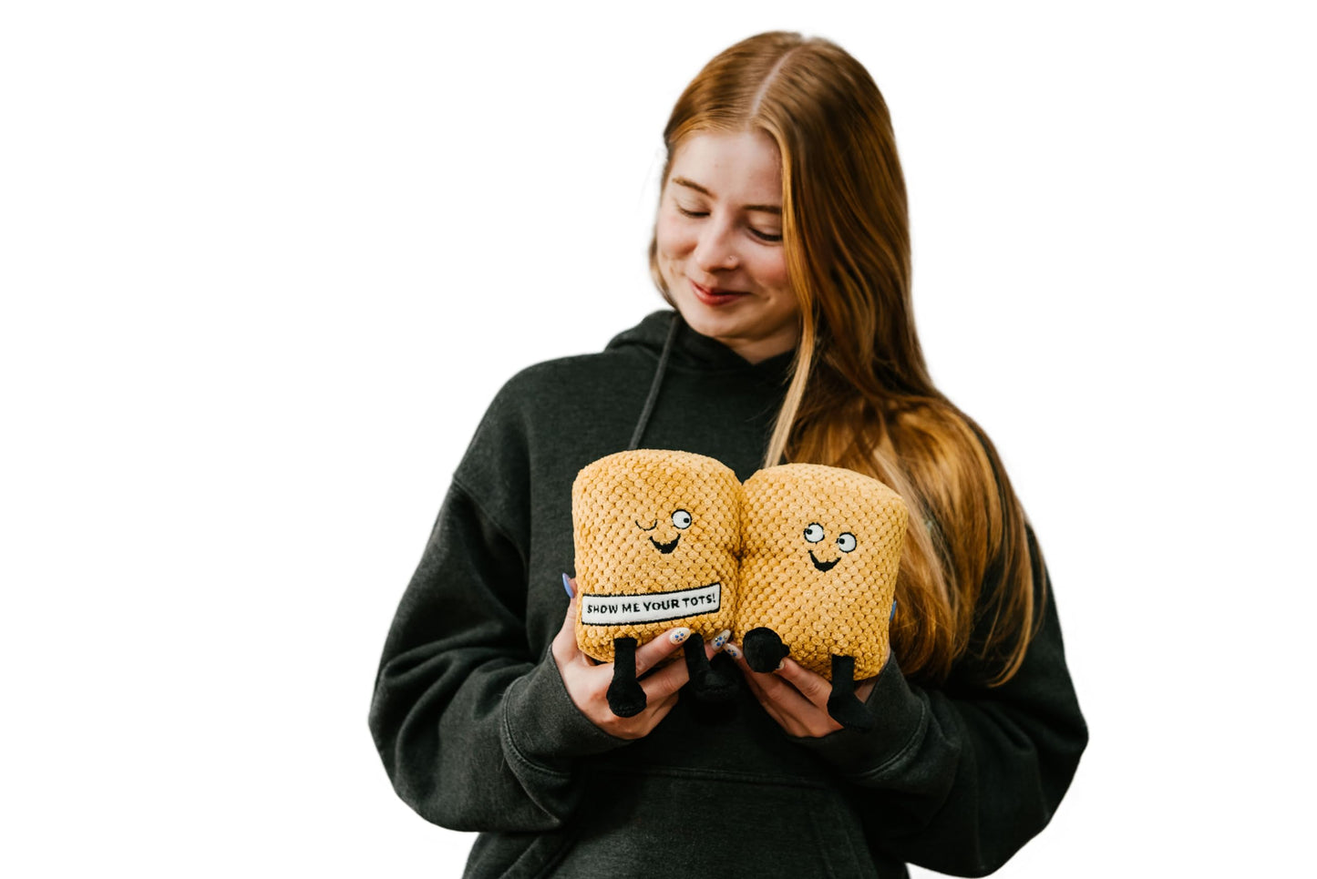Punchkins Tater Tot Plushie – Show Me Your Tots! Sassy Potato Plush Gift