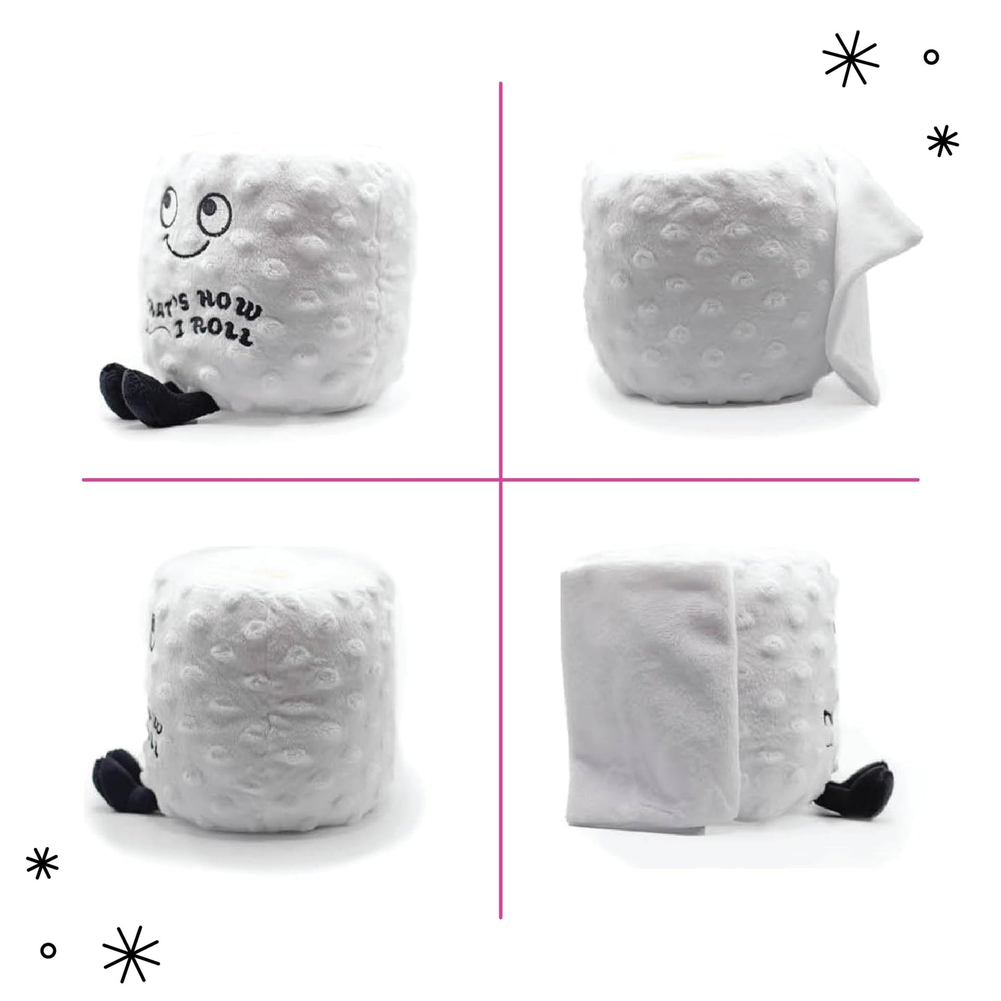 Punchkins Toilet Roll Plushie – That's How I Roll Silly Plush Toy