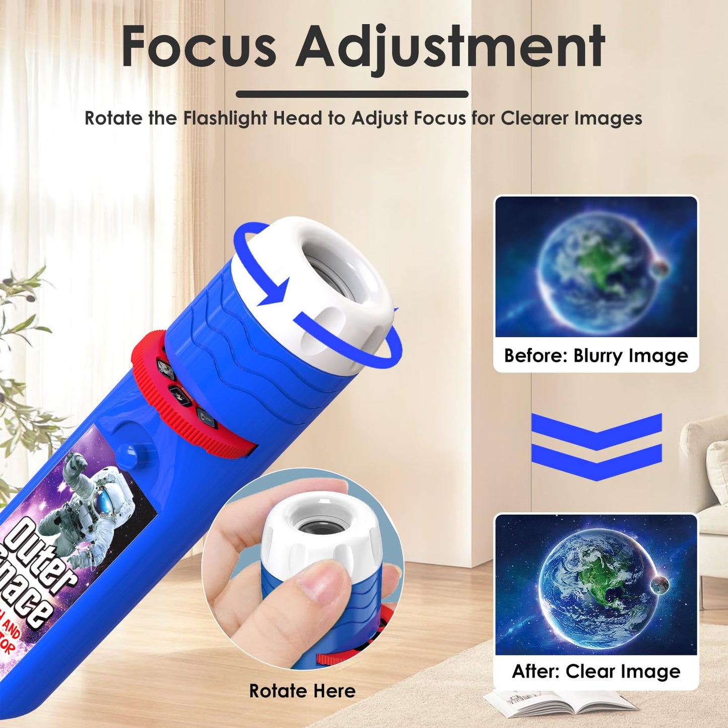 Pup Go 2-Pack Dinosaur & Space Torch Projector for Kids