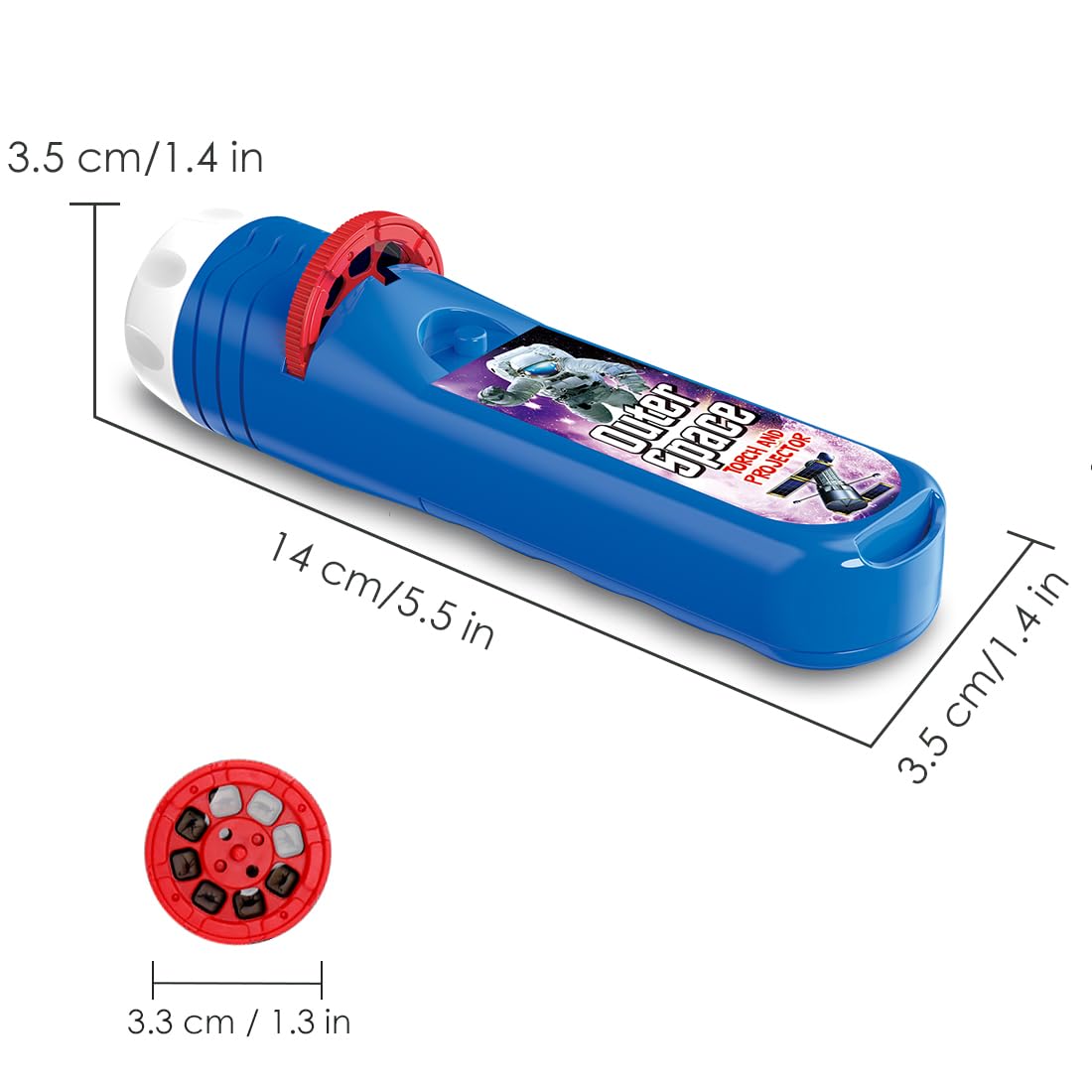 Pup Go 2-Pack Dinosaur & Space Torch Projector for Kids