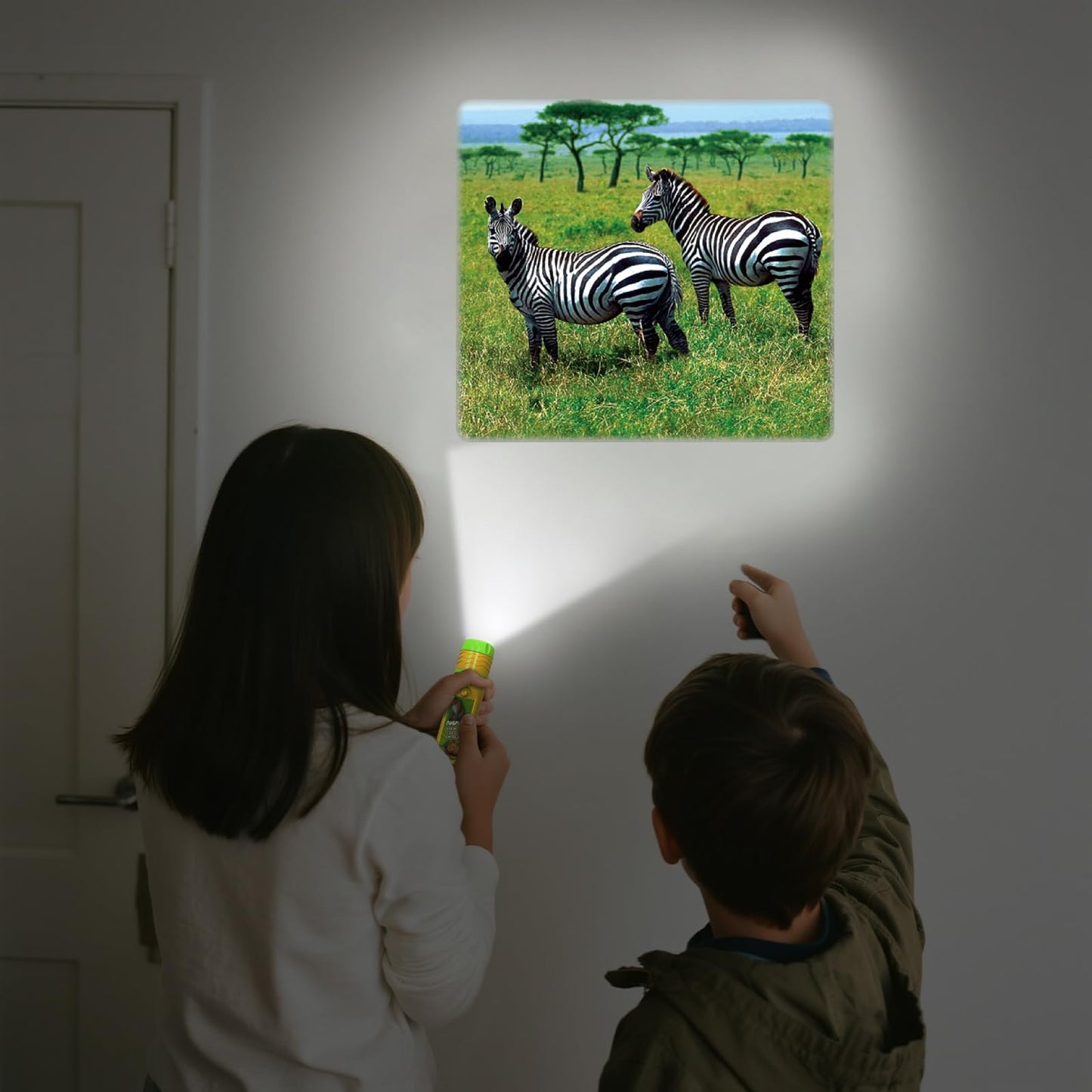 Pup Go 2-Pack Torch & Projector for Kids — Wild Animal & Sea World Themes, 48 Images, 3+