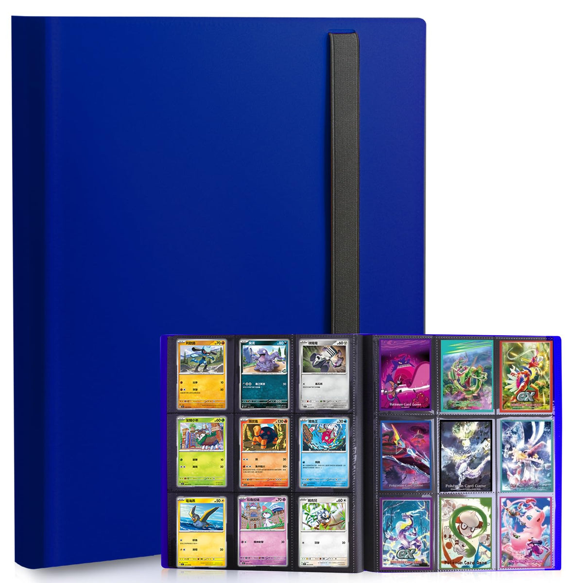 PUPTILY Card Binder – 360-Card Capacity, 9-Pocket Pages, Cobalt