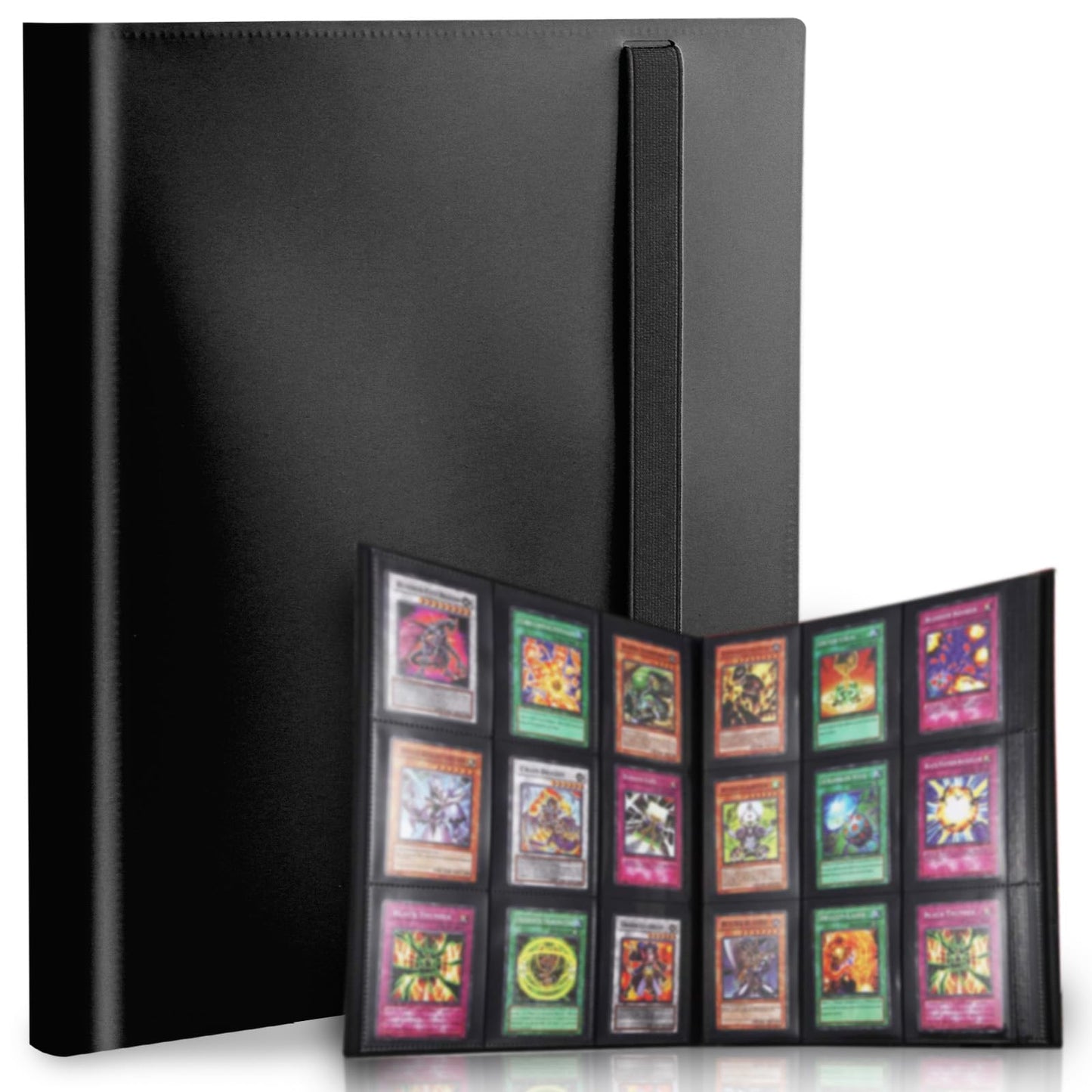 PUPTILY Card Binder — 9-Pocket 360 Card Capacity Trading Card Album (Black)