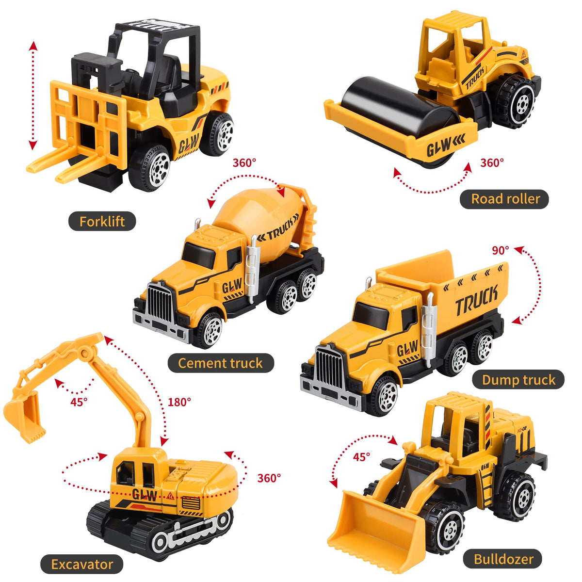 Pupu Pig Kids Construction Toys Set – 60-Piece Truck & Crane Playset (Ages 3-7)