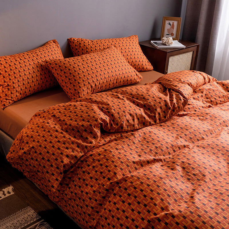 Pure Cotton Fitted Sheet and Quilt Set