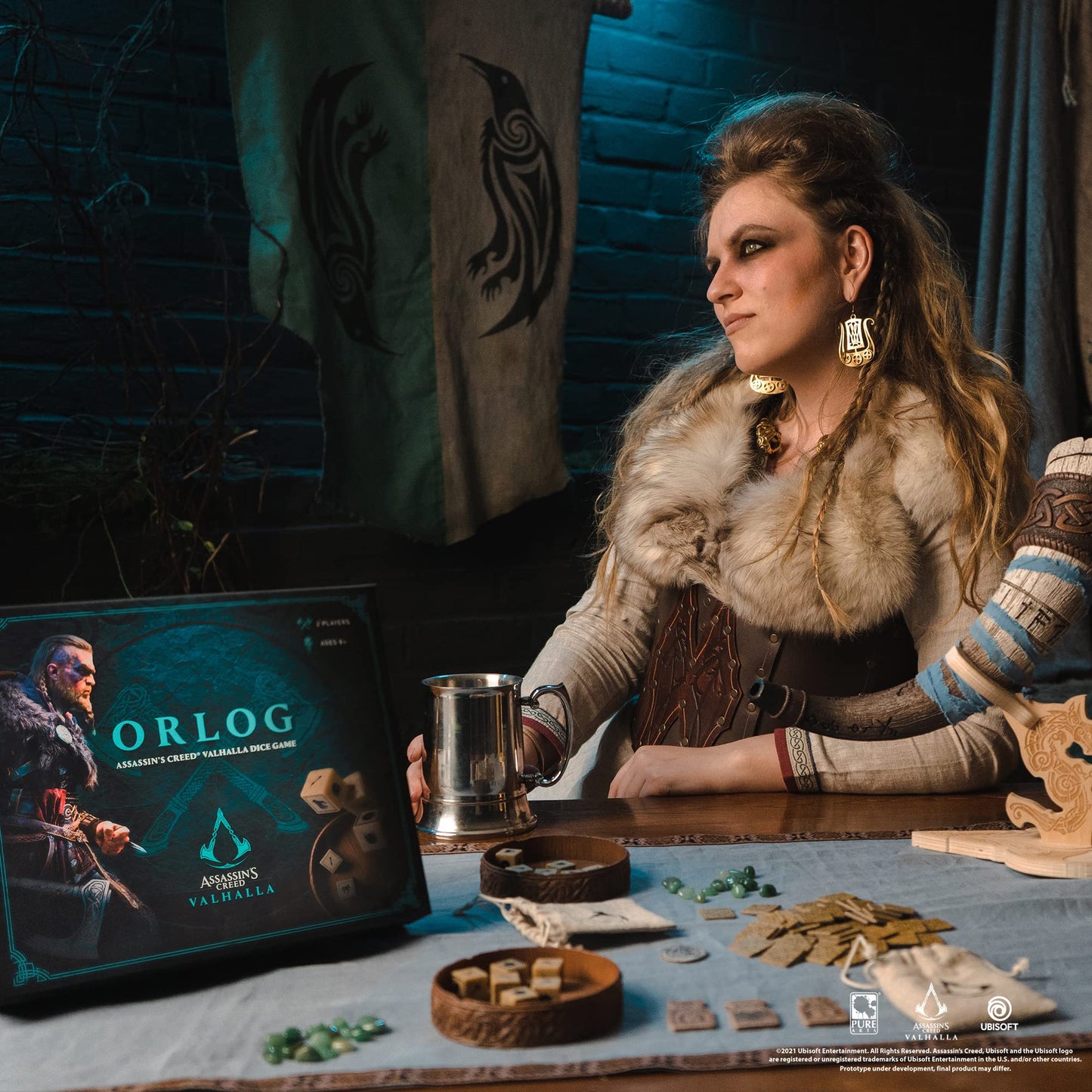 Orlog by PUREARTS – 2-Player Assassin's Creed Valhalla Dice Game