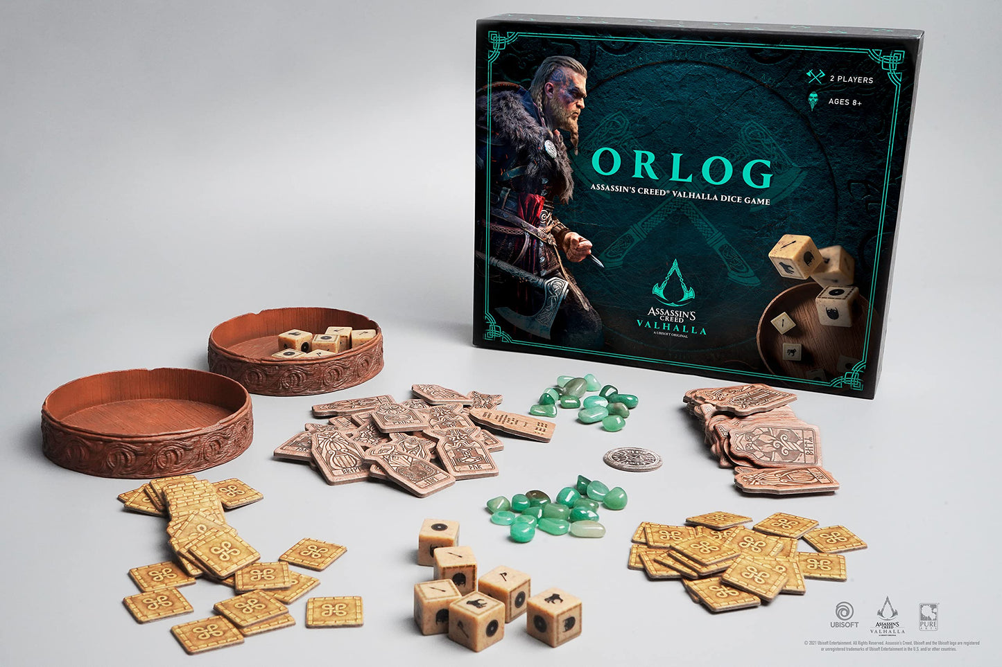 Orlog by PUREARTS – 2-Player Assassin's Creed Valhalla Dice Game