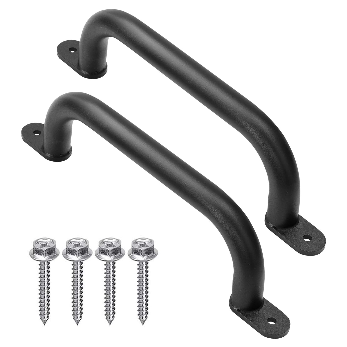 Purife 13-Inch Black Safety Handles – Heavy-Duty Playground Grab Bars (Pack of 2)