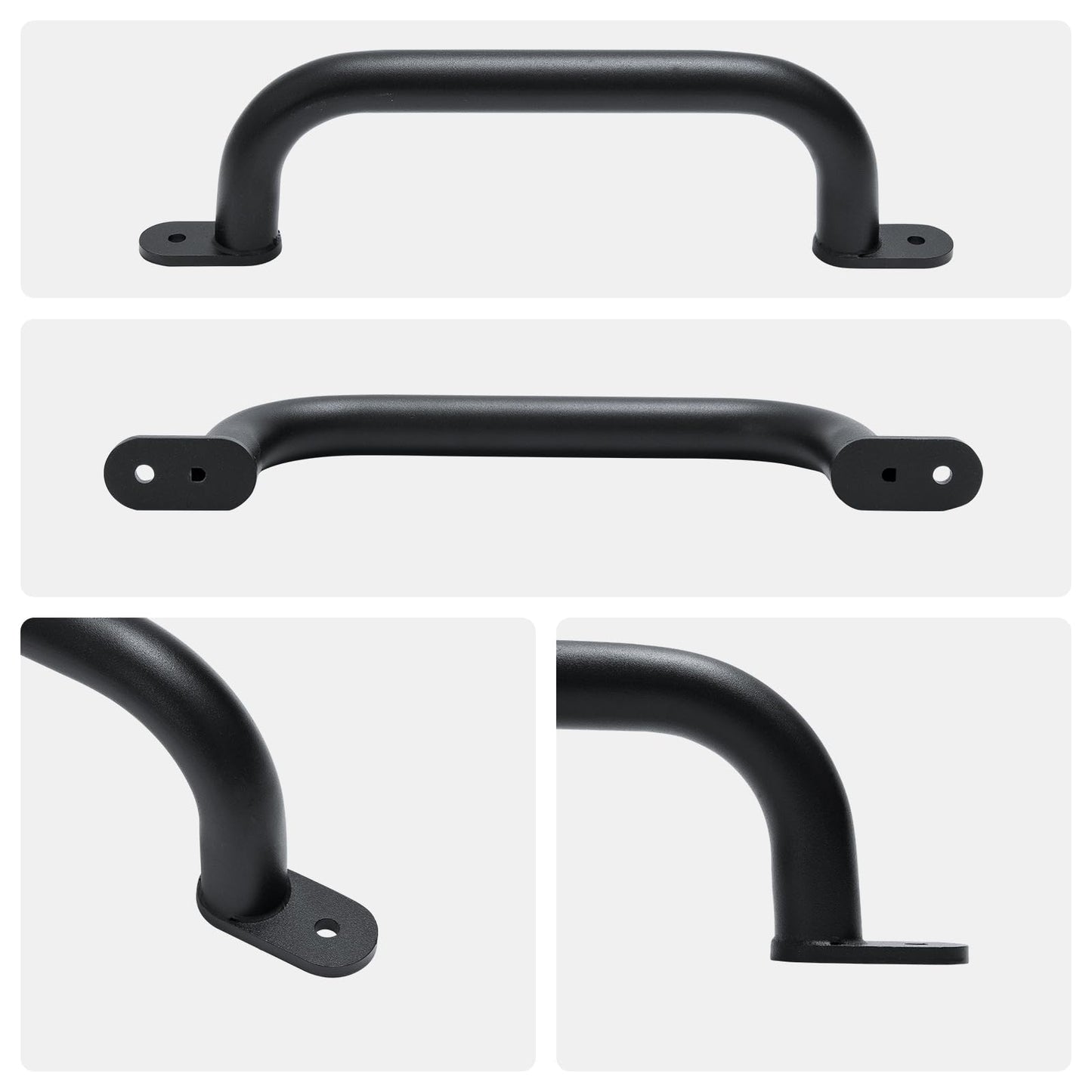 Purife 13-Inch Black Safety Handles – Heavy-Duty Playground Grab Bars (Pack of 2)