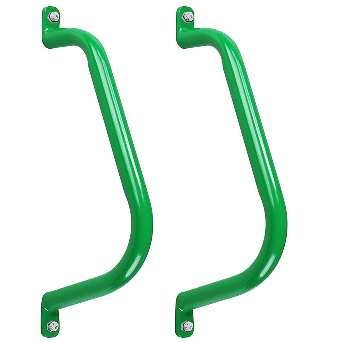 Purife 17'' Metal Playground Safety Handle – Set of 2 (Green)
