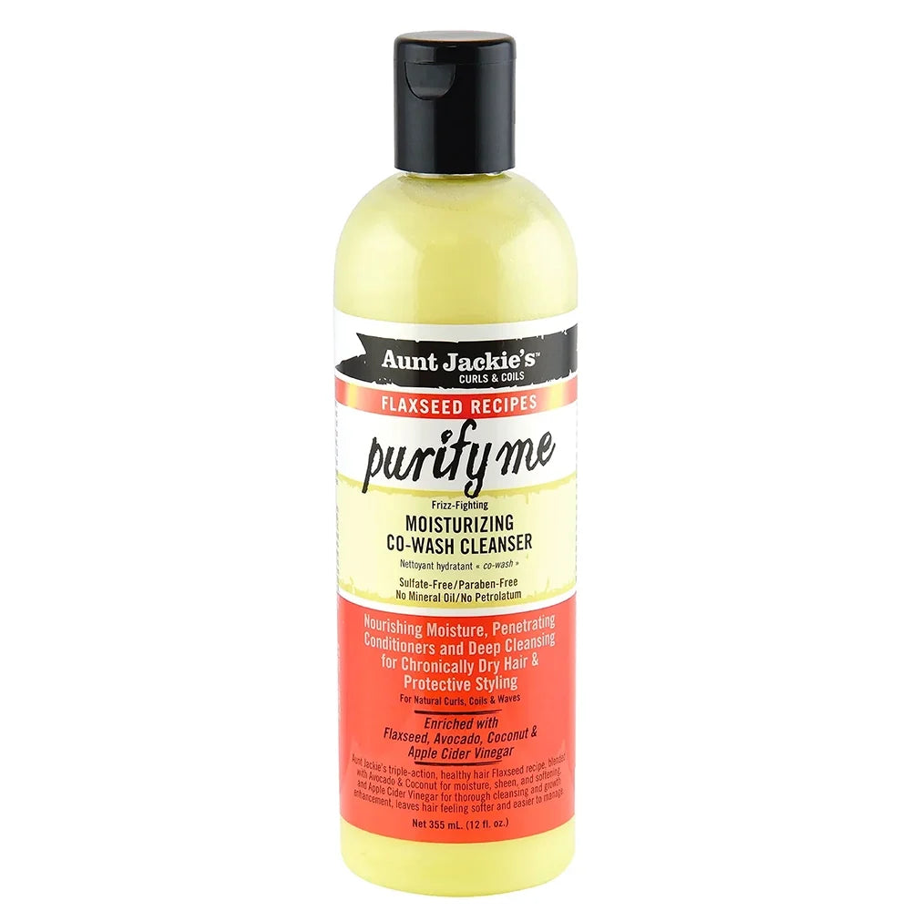 Aunt Jackie's Flaxseed Purify Me Moisturizing Co-Wash Cleanser 12 oz
