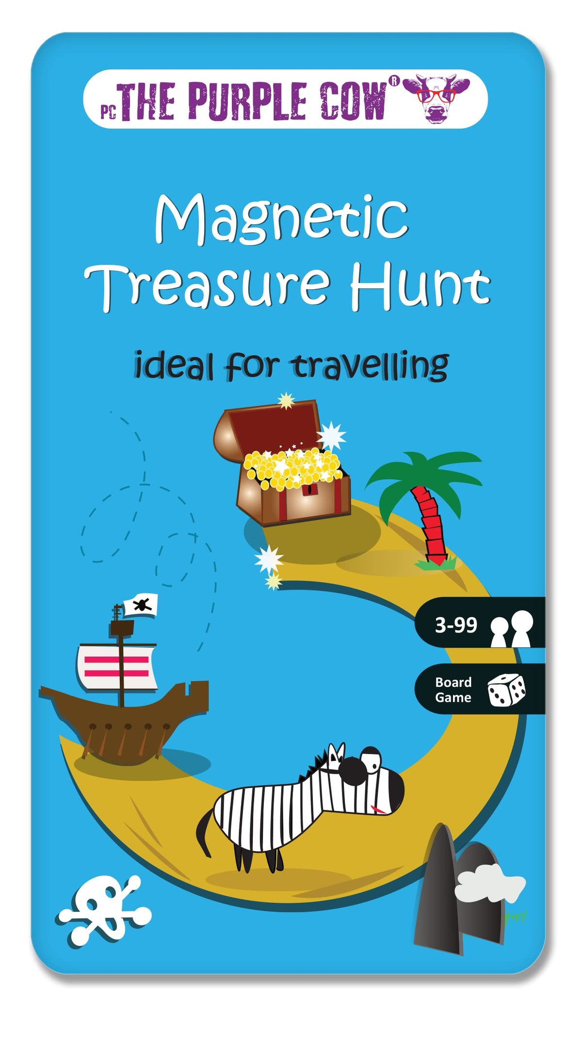 The Purple Cow Magnetic Travel Treasure Hunt Game – Compact Travel Board for Car, Plane & Quiet Play