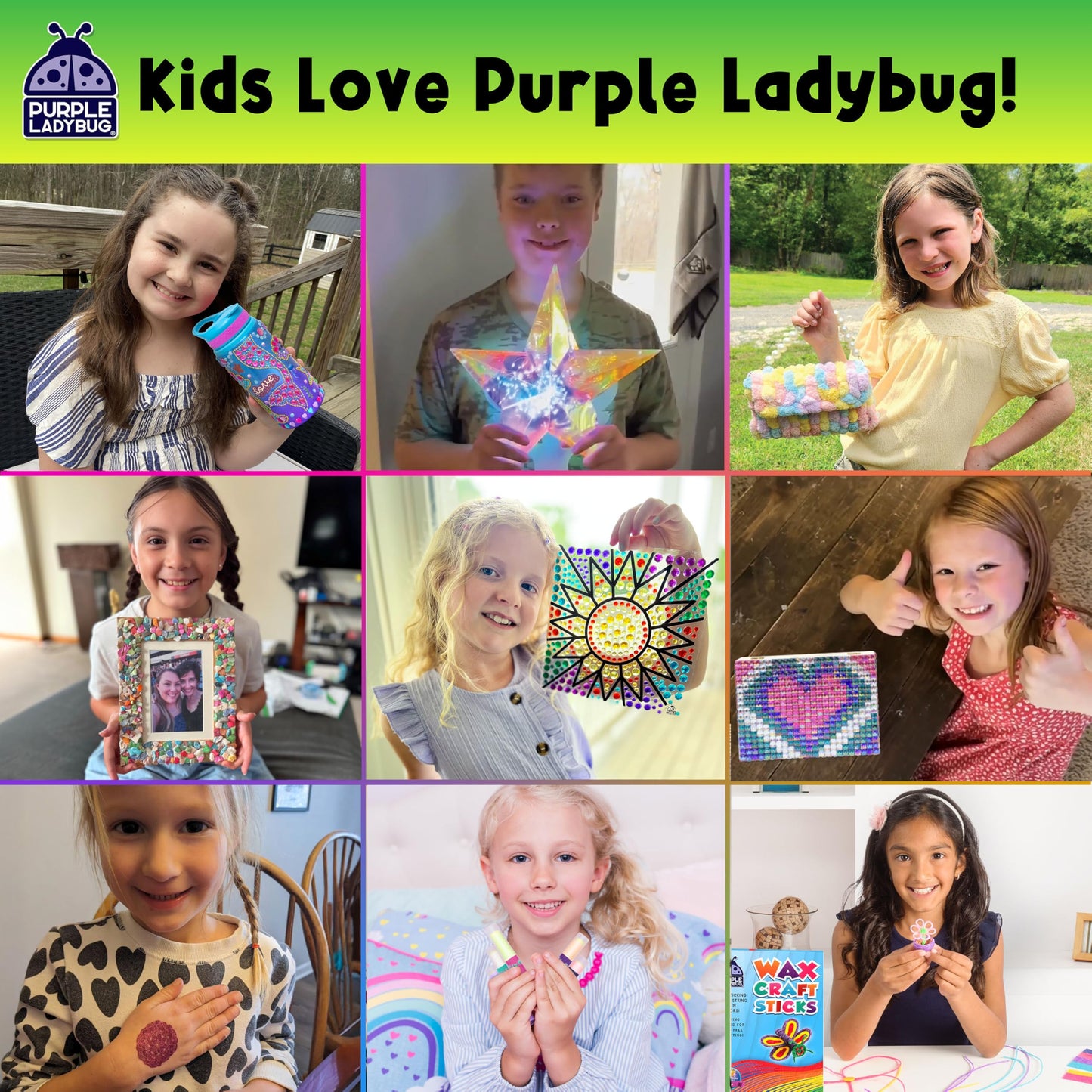 PURPLE LADYBUG Rainbow Holographic Scratch Art Mini Notes – 150 Sheets, No Mess Kids Gift