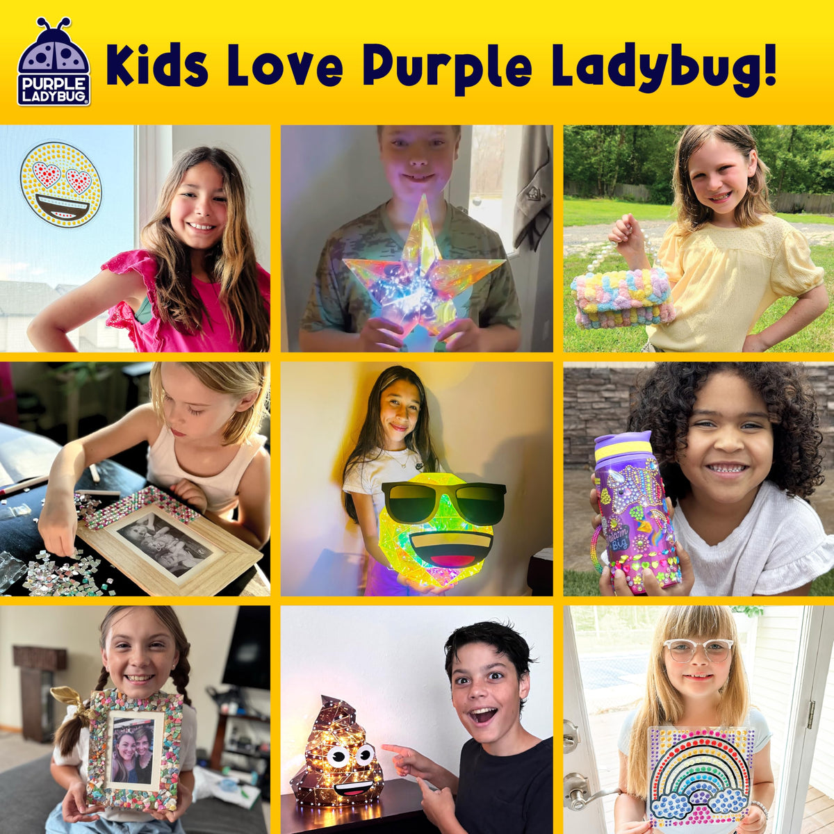 Purple Ladybug EraserLab DIY Clay Kit – Food-Themed Erasers for Kids