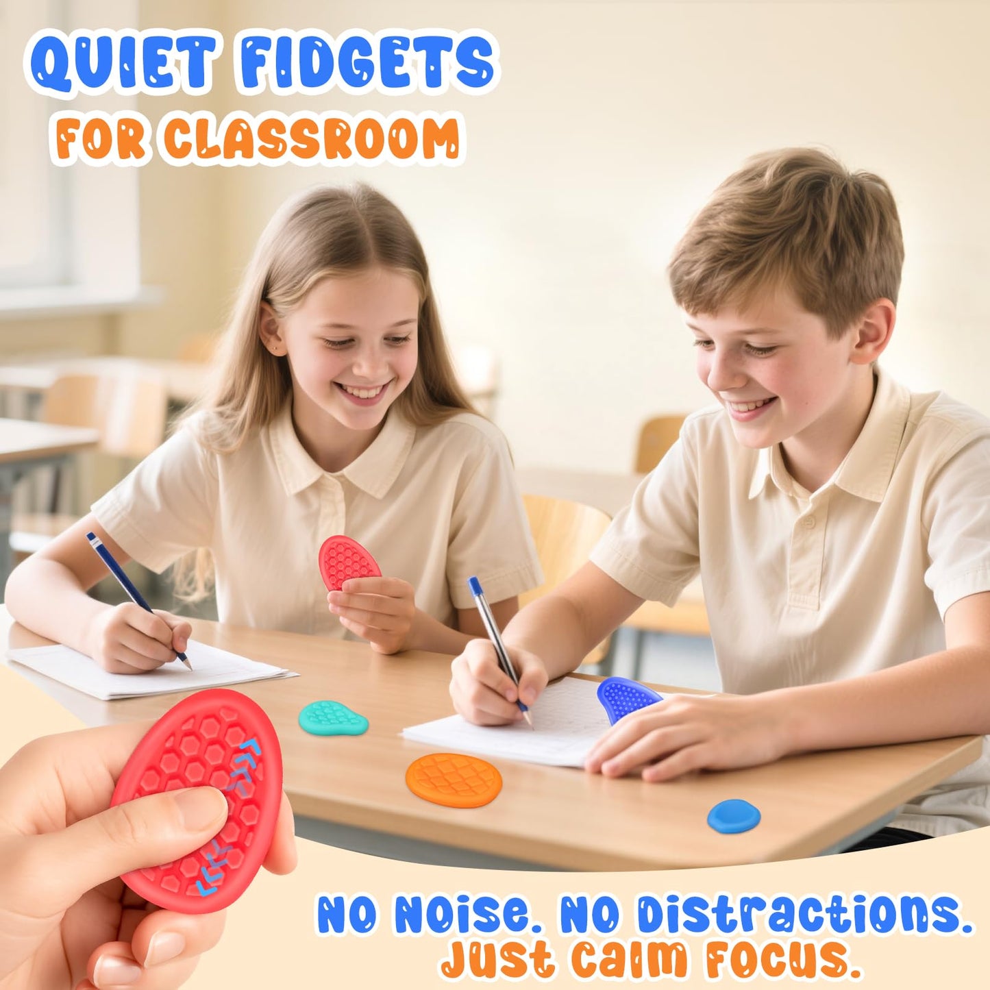Purroro Fidget Sensory Toys – 6-Pack Silent Anxiety Relief for Autism & ADHD