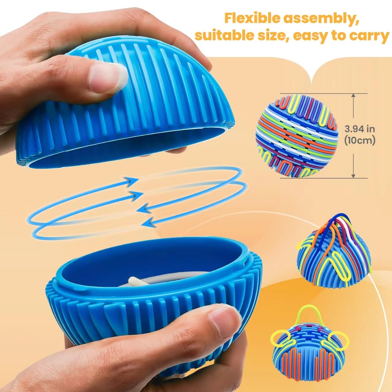 PushGoGo Sensory Activity Ball — 3D DIY Upgrade Fidget Toy for Calm, Focus & Creativity