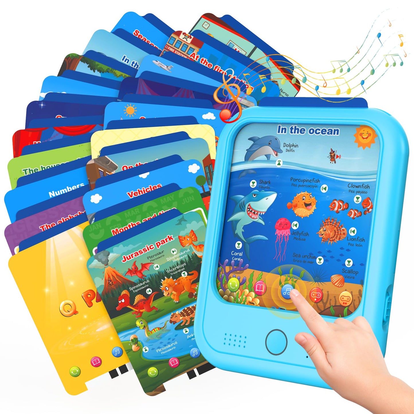Puzcande Kids Educational Tablet Toy – Bilingual Learning for Ages 2-6