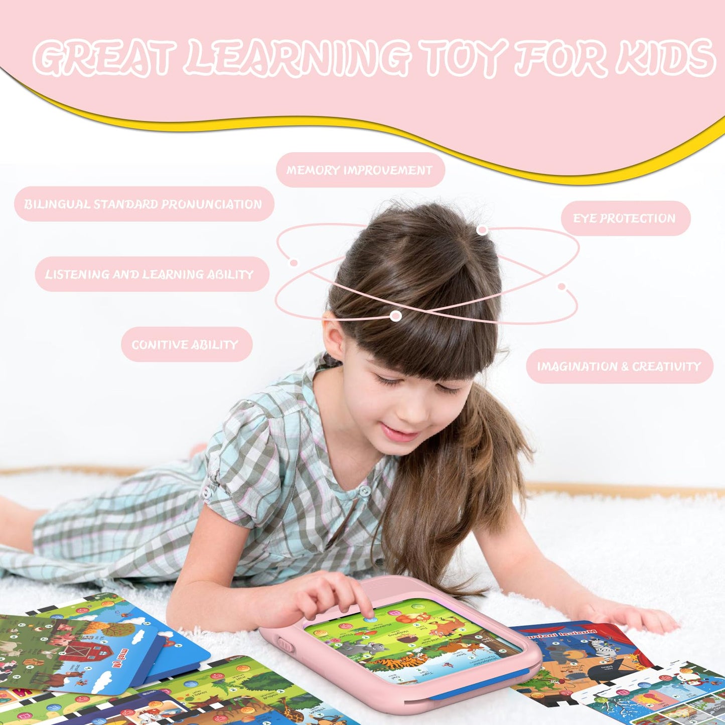 Puzcande Kids Educational Tablet Toy | Bilingual Learning for 2-6