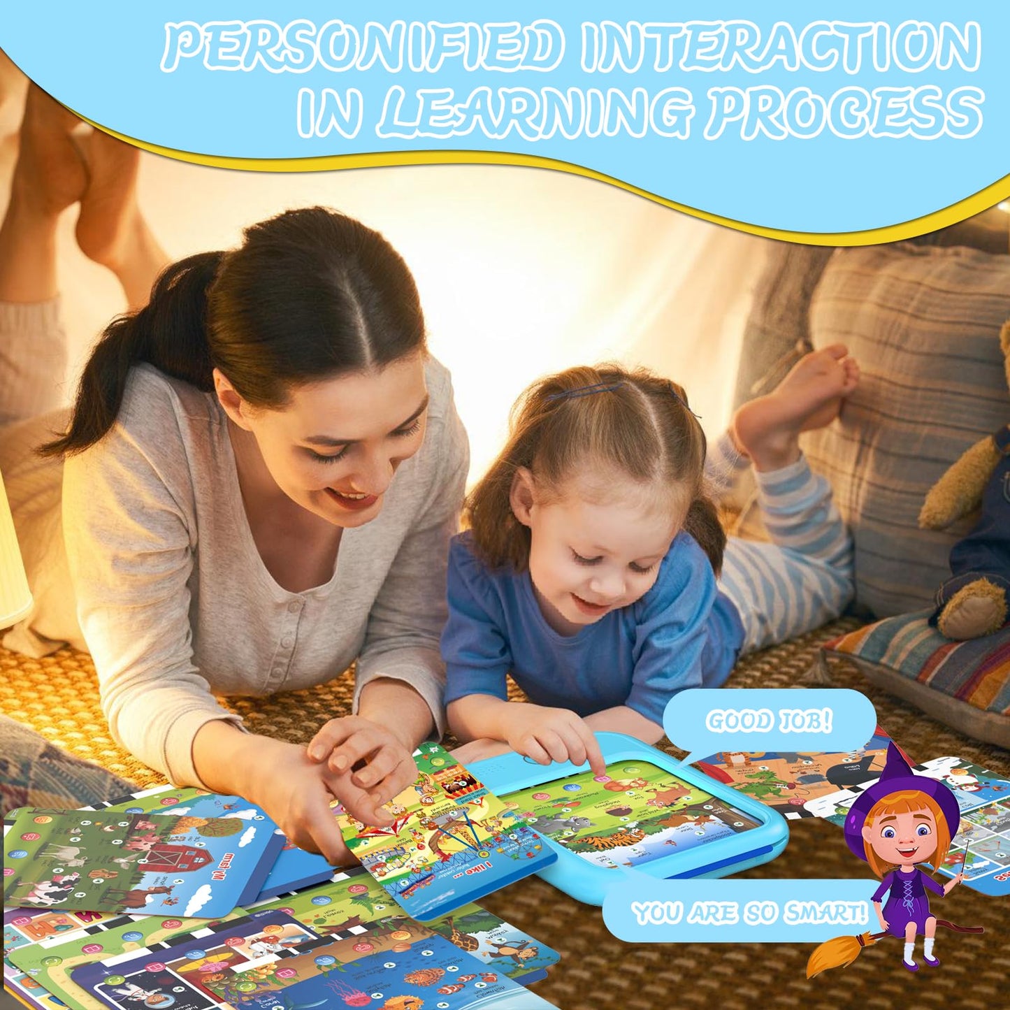 Puzcande Kids Educational Tablet Toy – Bilingual Learning for Ages 2-6