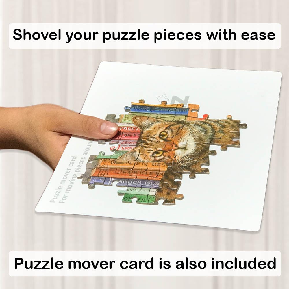 PUZZLE EZ 8 Puzzle Sorting Trays with Lid – Holds Up to 1000 Pieces | Space-Saving Puzzle Organizer