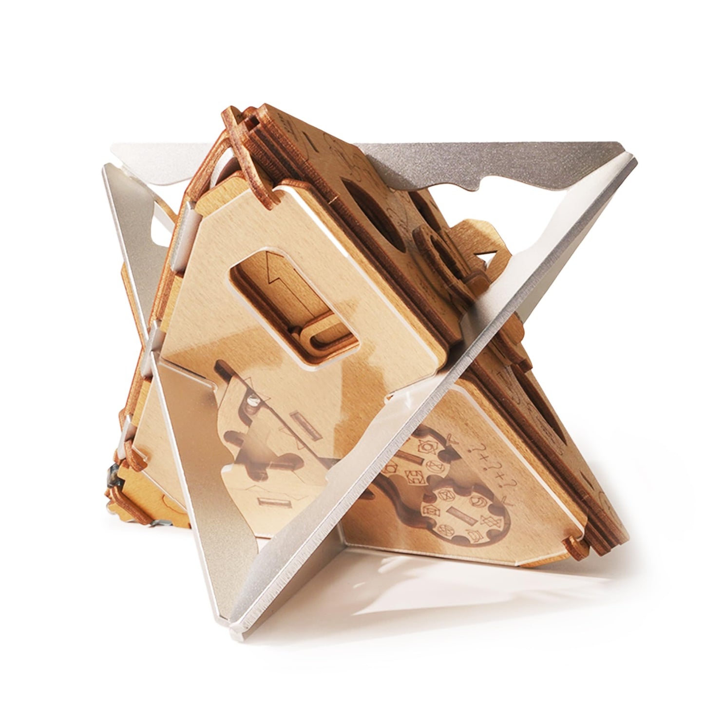 PUZZLE POTATO Anti-Gravity Puzzle Box — 3D Brain Teaser for Adults (Metal)