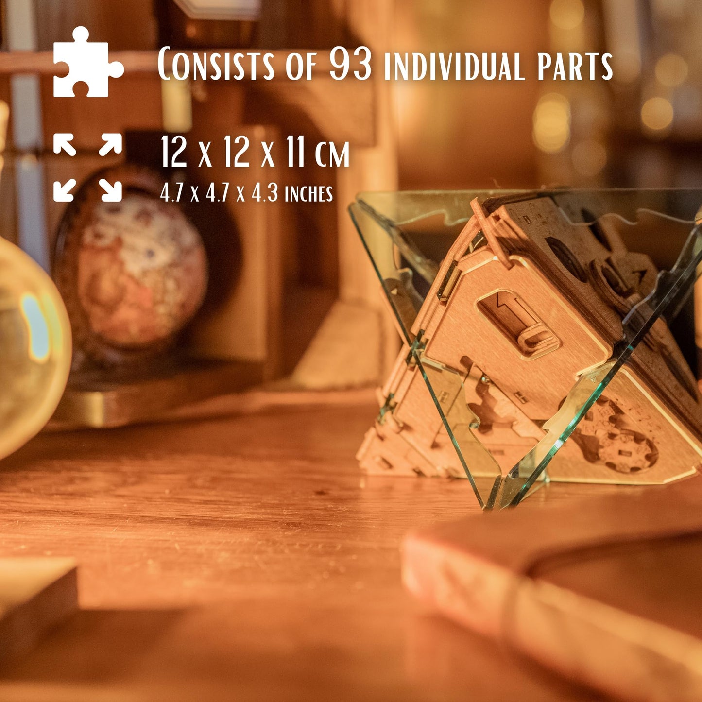 PUZZLE POTATO Anti-Gravity Puzzle Box – 3D Brain Teaser, Wooden Treasure Chest