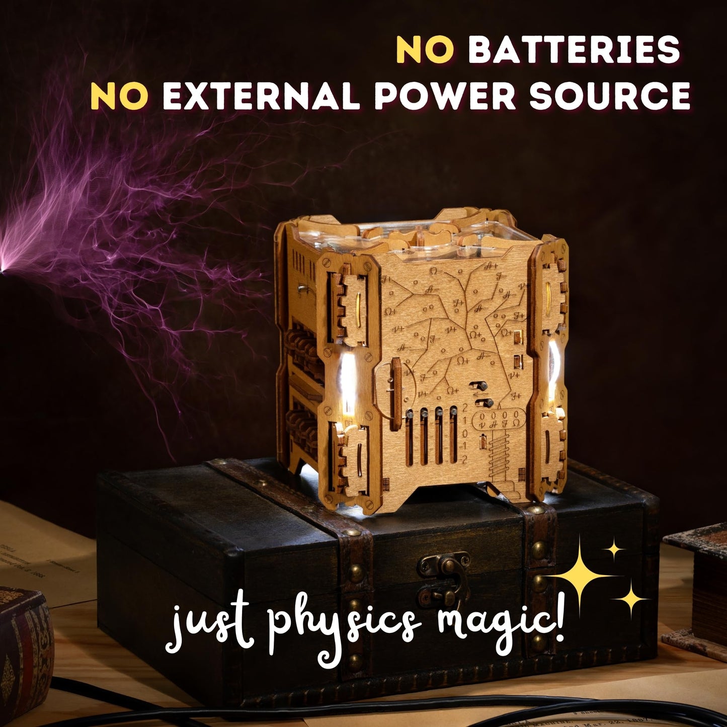 Puzzle Potato Tesla Box: Electronic Puzzle Box & Escape Room in a Box