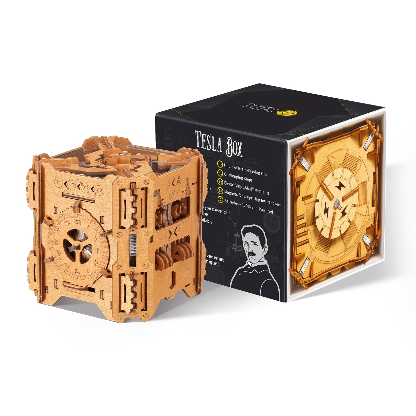 Puzzle Potato Tesla Box: Electronic Puzzle Box & Escape Room in a Box