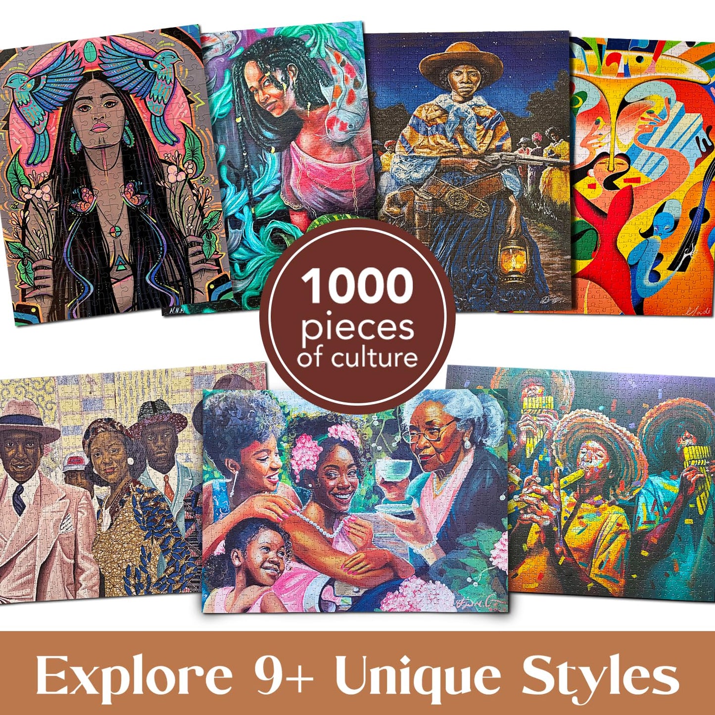 Puzzle of Colors Jam Session by Yadi Liu – 1000-Piece Colorful Puzzle (20x27) | Puzzles Of Color