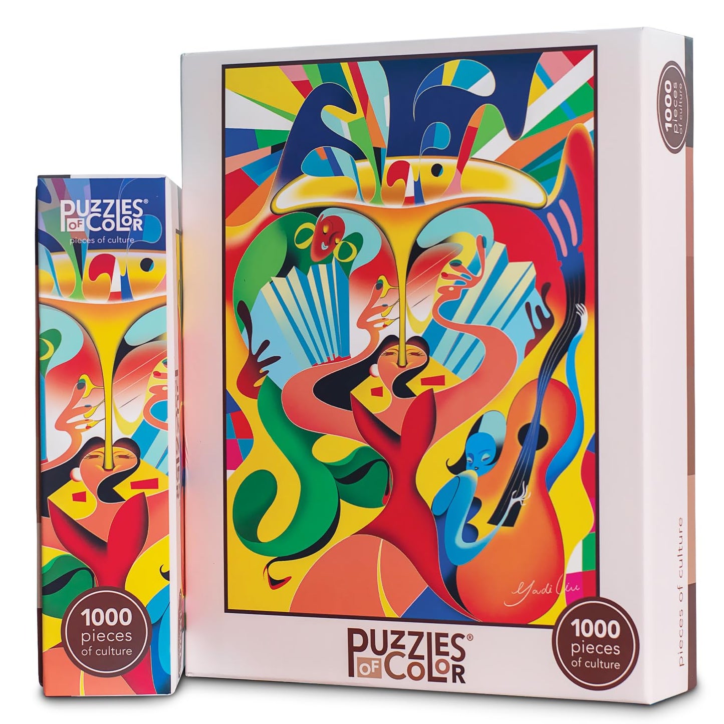 Puzzle of Colors Jam Session by Yadi Liu – 1000-Piece Colorful Puzzle (20x27) | Puzzles Of Color