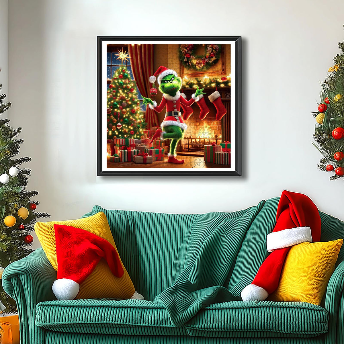 PuzzOne Christmas 500-Piece Jigsaw Puzzle for Adults – Festive Tree & Fireplace Scene (20 x 20 inches)