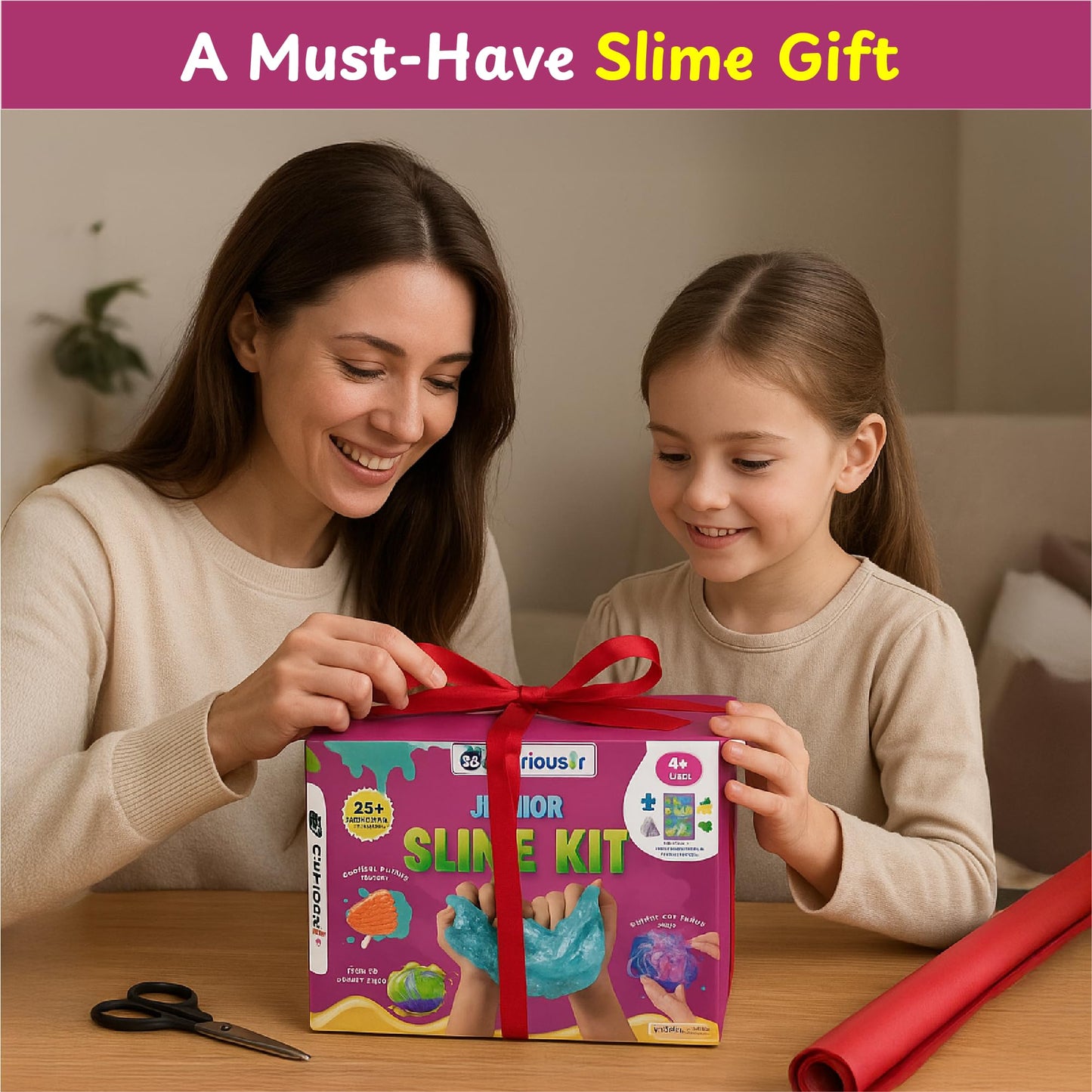 PW DIY Slime Making Kit for Kids 4+ | Scented Glitter Butter Slime with Unicorn, Dinosaur & Mermaid