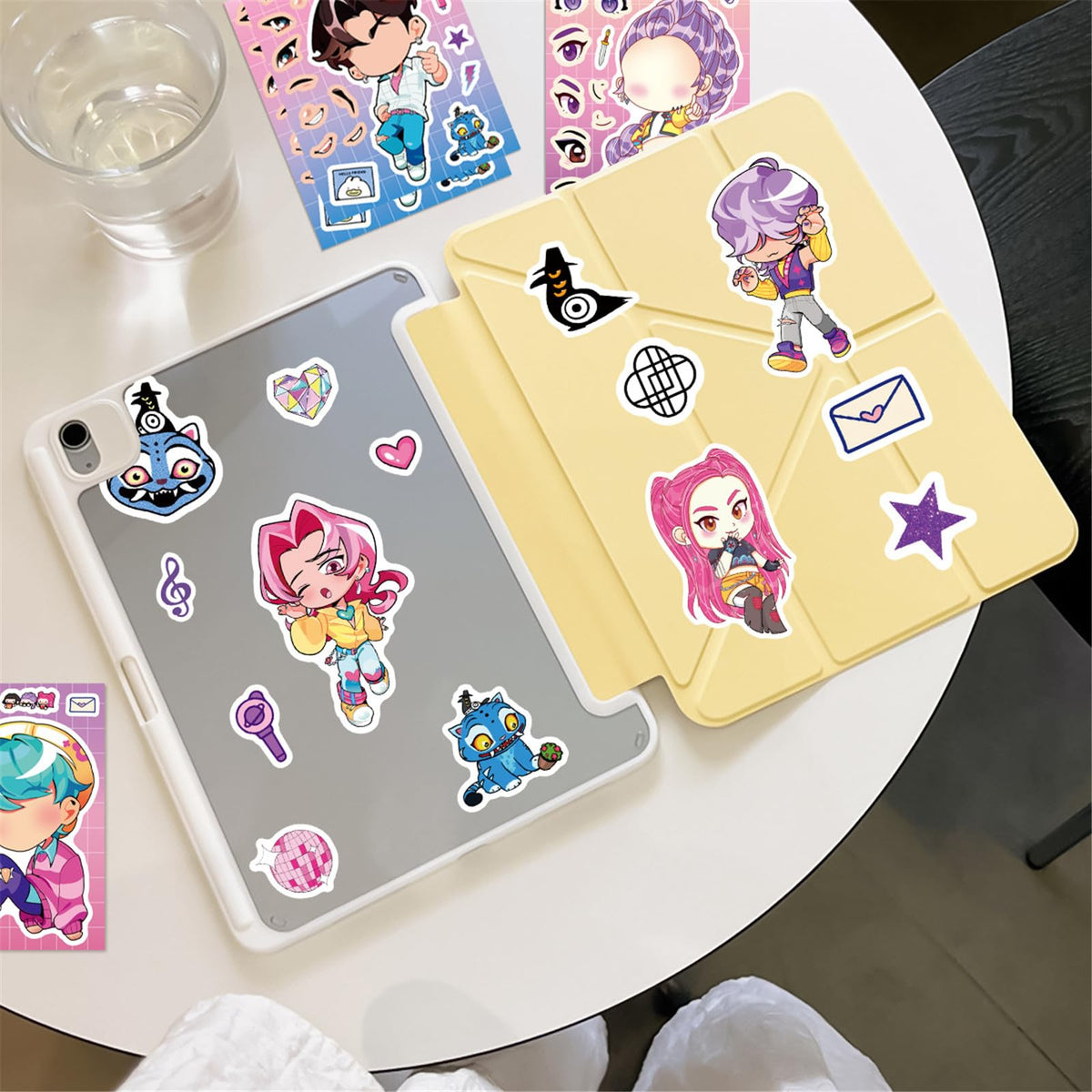 PWSTY 24Sheets Make a Face Demon Sticker Set for Teens – DIY Cartoon Pack