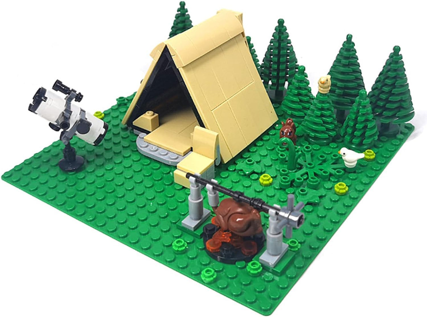 Pyrrhiax Urban Camping Building Block Kit – 675 Pcs for Forest Tent Adventure
