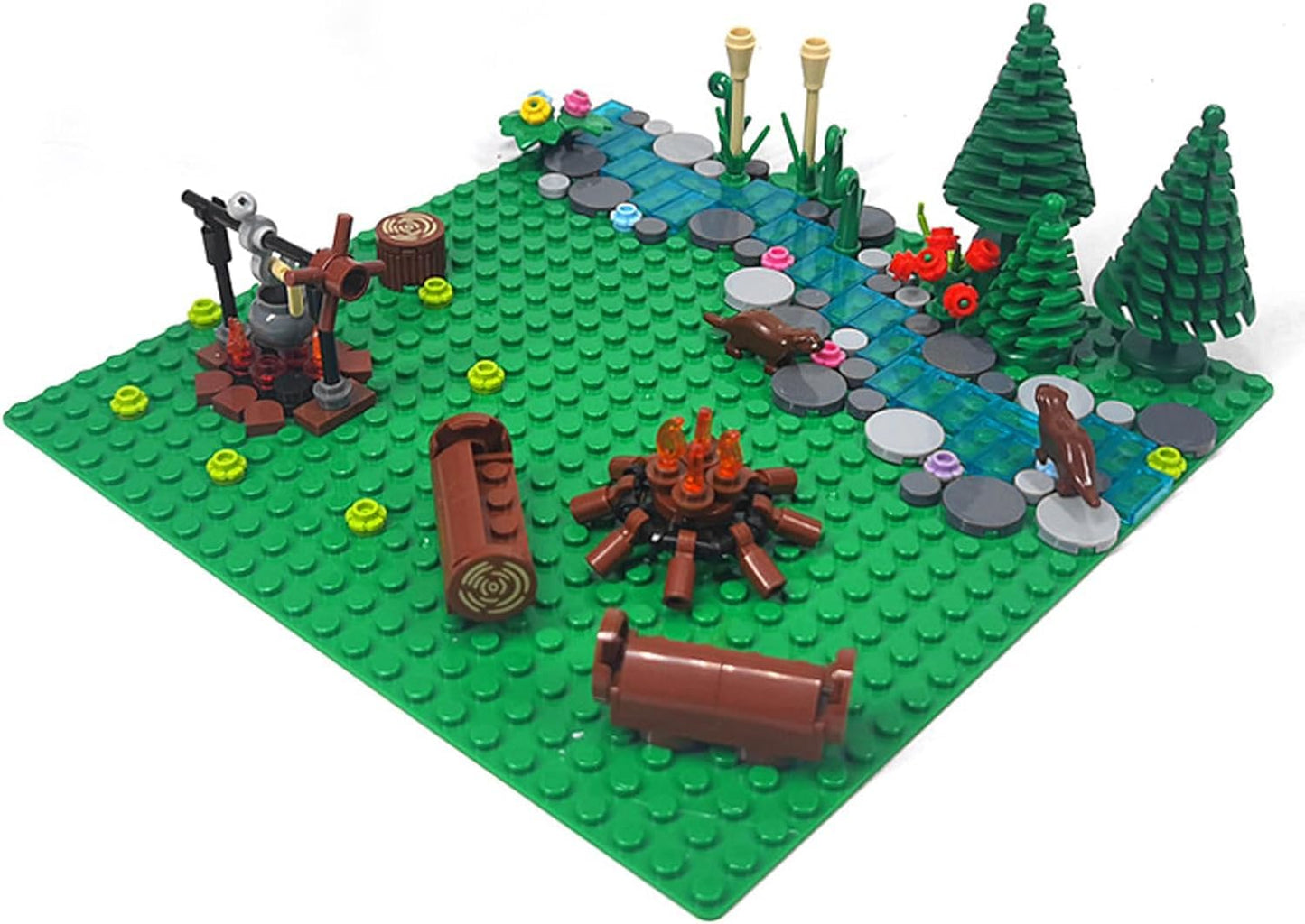 Pyrrhiax Urban Camping Building Block Kit – 675 Pcs for Forest Tent Adventure