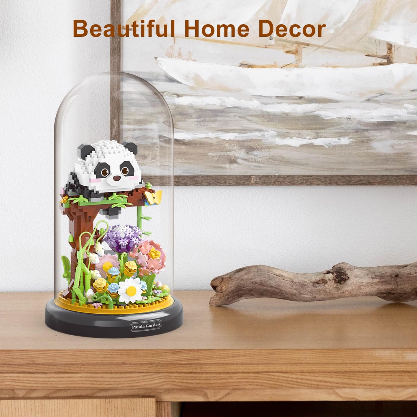 QARULUS Panda Flower Building Set – 999-Piece Bonsai Blooms Kit for Kids & Adults
